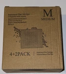Aqueon Replacement Filter Cartridge Medium Size, Ammonia Reducer Pads. Fixed Price $16.00.