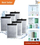 6 Pack Large Aquarium Cartridges Compatible With Whisper Reptofilter. Fixed Price $22.98.