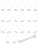 Aquaneat 20 Pack Suction Cups With 40 Zip Ties For Aquarium Fish Tank Decoration. Fixed Price $14.95.