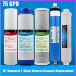 Stage Reverse Osmosis System Water Filter With 75GPD Ro Membrane 5-PACK Set Us. Fixed Price $27.99.
