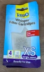 Tetra Whisper 4 Pack Xs Filter Cartridges AQ-78052 Activated Carbon Aquarium. Fixed Price $9.90.