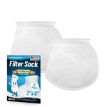 Aquatic Experts 7-INCH Ring 200 Micron Felt Filter Socks Short For Aquariums. Fixed Price $68.99.