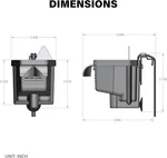 Internal Power Filter 1-GALLON To 3.5-GALLON Fish Tanks 25GPH Flow Rate Ideal. Fixed Price $23.75.