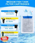 Cunina Tetra Whisper Medium Filter Cartridges 10 Pack. Fixed Price $34.99.