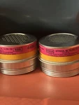 Msa Niosh Msha TC-23C-153 Threaded Mask Filter Cartridges Lot Silver Yellow. Fixed Price $19.79.