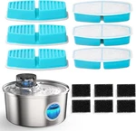 Casfuy PWL-003 Pet Water Fountain Replacement Filters & Pre-filter Blue+black. Fixed Price $34.21.