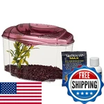 Marina Betta Pals Kit, Fish Aquarium Starter Burgundy, 13405. Fixed Price $30.12.