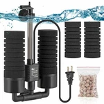 Aqqa Aquarium Electric Power Sponge FILTER,3W/5W Silence Assorted Sizes. Fixed Price $33.75.