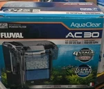 Fluval AC30 Power Filter, 10-30 Us Gal 150GPH Pump Output. Fixed Price $39.00.