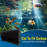 Cfs Carbon Infused Filter Pad 10.5"X72" Cut To Fit Aquarium & Pond Media. Fixed Price $29.86.