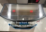 Aquarium Lid 36 Gallon Front, Twin Wall Polycarbonate, Bowfront. Fits Topfin. Fixed Price $100.00.