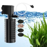 Aquamiracle True 4-STAGE Fish Filter, In-tank For 10-40 Gal Tanks, Black. Fixed Price $31.64.