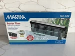 Marina S20 Slim Power Filter Quiet, Self-priming, Gallon Aquarium. Fixed Price $17.99.