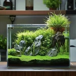 3 Gallon Glass Tank Easy To Maintain Small Aquarium For Betta/goldfish/snai. Fixed Price $59.99.