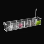 Fish Tank Hang On Filter Box Transparent Acrylic Aquarium 6 Grids Us. Fixed Price $24.58.