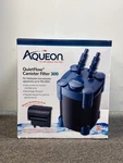 New Aqueon Quietflow Canister Filter 300 - Black/blue. Fixed Price $109.97.
