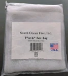 South Ocean Five Felt Media Bag For Aquarium Filters 7"X 12" Reusable Sealed New. Fixed Price $5.99.