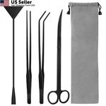 Liveek Aquarium Aquascape Tools Kit, 4 Anti-rust Aquatic 12.5IN, Black. Fixed Price $15.66.