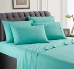 Queen Size Bed Sheets Set - 4PC Solid Breathable Microfiber Hote.... Fixed Price $39.14.