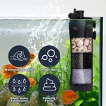 Hygger Internal Aquarium Filter 4-IN-1 Submersible Power 3-STAGE Filtration. Fixed Price $24.99.
