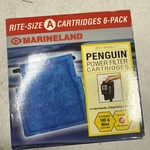 Marineland Penguin Power Rite-size Filters A, Pack Of (PA0135-06). Fixed Price $11.99.