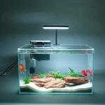 10 Gallon Glass Small Fish Tank With Filter Light And Lid, Aquarium Starter Kit. Fixed Price $176.79.