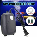 Air Pump Large Aquarium Fish Tank Hydroponic Oxygen 2 Outlet 5W Usa. Fixed Price $12.49.