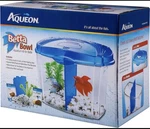 Aqueon Betta Bowl Aquarium Fish Tank Kit, Blue, Half Gallon. Fixed Price $28.50.