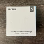 Nicrew Slim Aquarium Filter Cartridges (6 Pcs) With Intake Sponges (2 Small. Fixed Price $9.00.