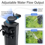 Hygger Aquarium Internal Power Filter Submersible 3-20GAL Freshwater & Saltwater. Fixed Price $24.99.