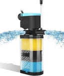 Aquamiracle Aquarium Filter 3-STAGE In-tank Internal Fish Tur. Fixed Price $33.38.