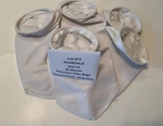 (qty 5) Rosedale Size 1 Polyester Felt Filter Bags (25 Micron) Glazed Ring Style. Fixed Price $29.95.