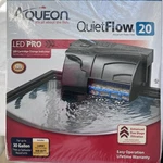 Aqueon Quietflow 20 Led Pro Aquarium Power Filter 30 Gal Open Box. Fixed Price $24.00.