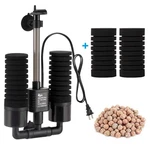 Aquarium Sponge Filter, Power Driven Double Biochemical Water Quiet S.... Fixed Price $32.40.