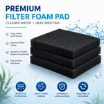 Black Aquarium Filter Sponge Foam Pad Fish Tank Bio Media Cotton Mat. Fixed Price $11.60.