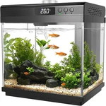 3.7 Gallon Betta Fish Tank Starter Kit With Filter & Adjustable Light - Black. Fixed Price $135.99.