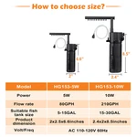 Hygger 80/210GPH Aquarium Fish Tank Filter Internal Submersible Water Pump. Fixed Price $19.99.