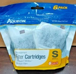 Aqueon Small 6 Pack Replacement Filter Cartridges New. Fixed Price $16.00.