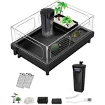 Turtle Aquarium Kit W/ Water Pump Shower Heads Accessories Clean Brush Plants. Fixed Price $46.38.