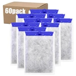 Pewyoke 60 Pack Large Aquarium Filter Cartridges Compatible Whisper Bag. Fixed Price $113.00.