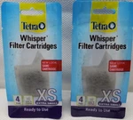 New Tetra Whisper Filter Cartridges Count Extra Small (AQ-78052) Packs Of 4. Fixed Price $16.50.