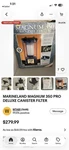 Marineland Magnum 350 Pro Deluxe Canister Filter. Fixed Price $200.00.