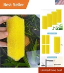 Efficient 4PCS Aquarium Filter Sponges For Clean Aquatic Environments, Easy Care. Fixed Price $7.99.