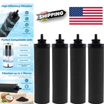 Nsf Certified Water Filters 4 Pack Black Carbon With 1 Micron Precision. Fixed Price $131.99.
