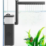 Villno 10W 130GPH Powerful Aquarium Filter For 10-35GAL Fish Tank, Gray/white. Fixed Price $18.04.