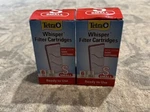 Tetra Whisper Filter Cartridges, Size Small, Pack Ready To Use 19550. Fixed Price $16.43.