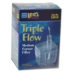 Triple Flow Corner Filter Medium - 3.5"L X 3.5"W 5.5"H (75 Gph) By Lee's. Fixed Price $15.57.