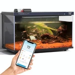 Wonderfactory Smart Aquarium 5 Gallon Glass Fish Tank, Self Cleaning System. Fixed Price $359.98.
