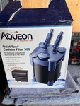 Aqueon Quietflow Canister Filter 300 - Black/blue (open Box But New). Fixed Price $100.00.