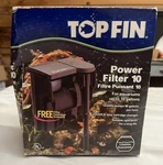 Top Fin Power Filter 10 For Aquariums Up Gallons Made Usa- New Box. Fixed Price $16.99.